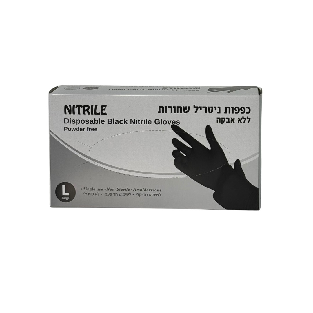 כפפות L שחורות