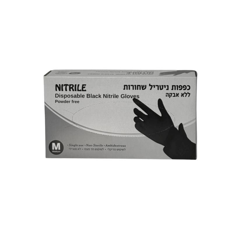 כפפות M שחורות