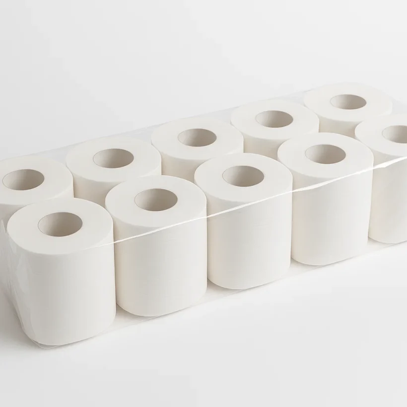 גלילי נייר לבן דחוס