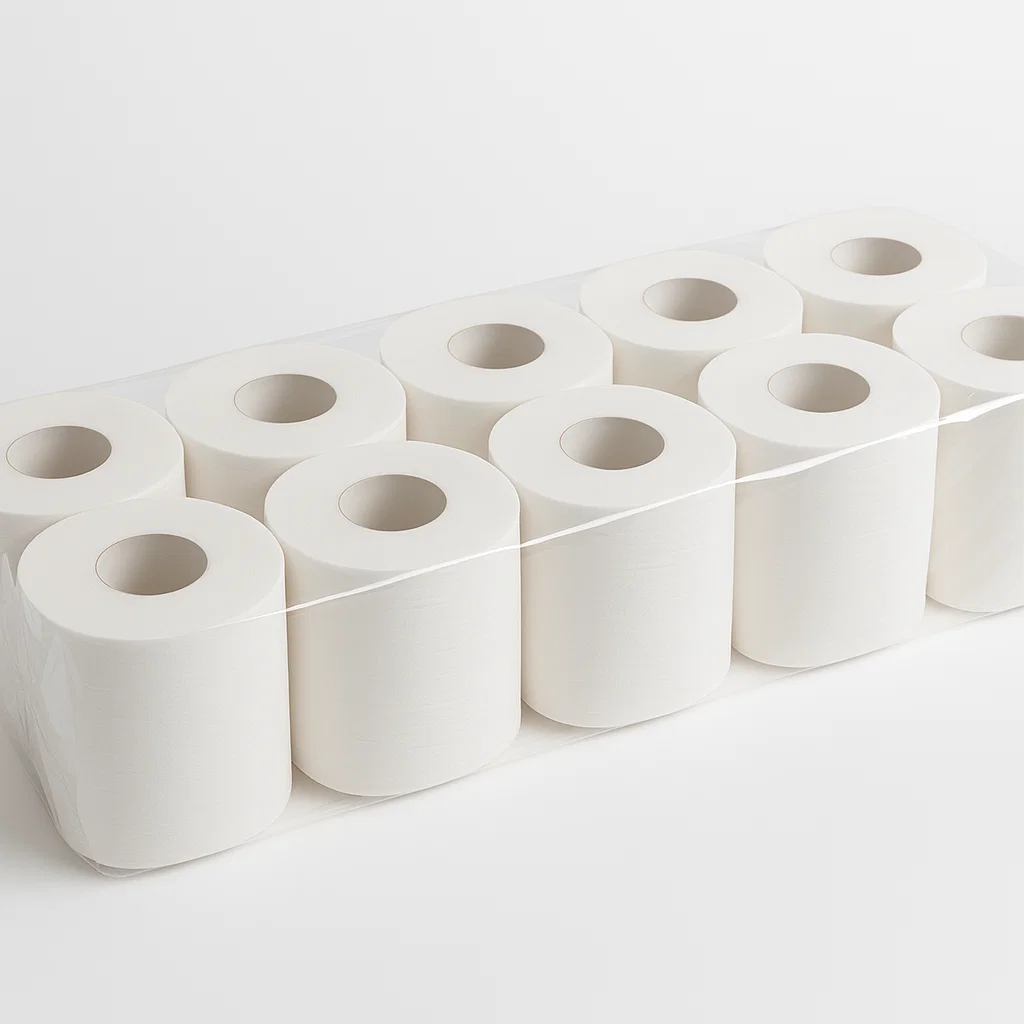 גלילי נייר לבן דחוס